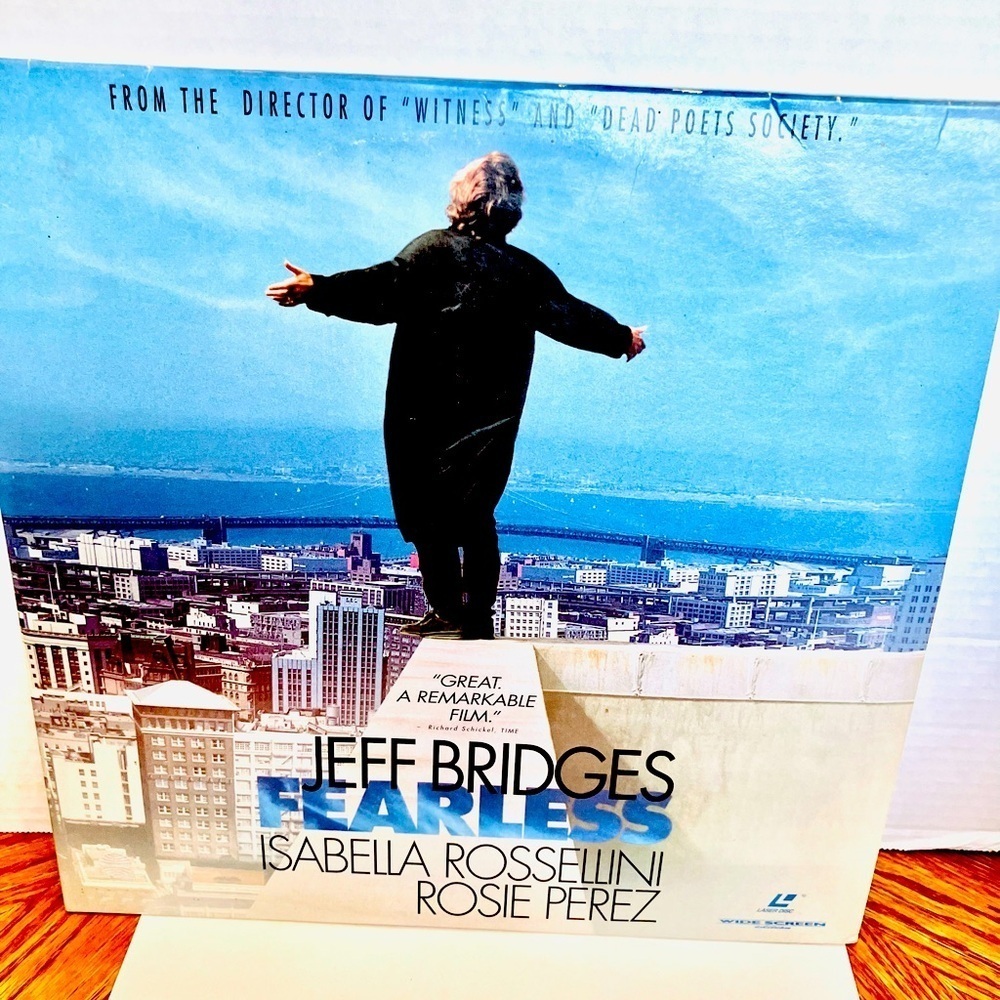Fearless 1994 Laserdisc Movie R Jeff Bridges Wide Screen Works Warner